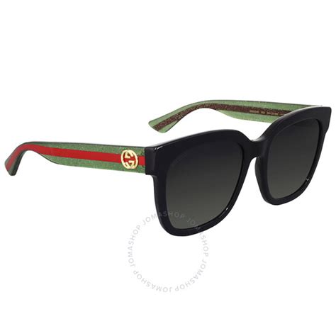 gucci grey gradient square sunglasses gg0034s 002 54 889652048796 sunglasses jomashop