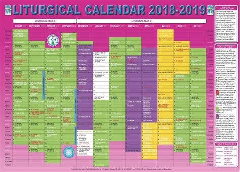 New improved liturgical calendar 2021. Liturgical Calendar 2020 - Template Calendar Design