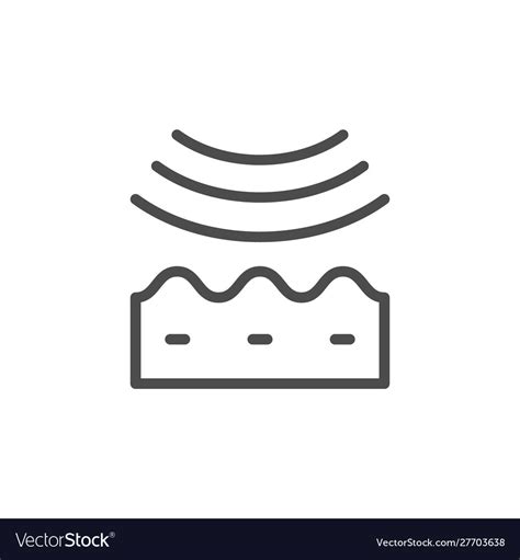 Wrinkle Smoothing Line Outline Icon Royalty Free Vector