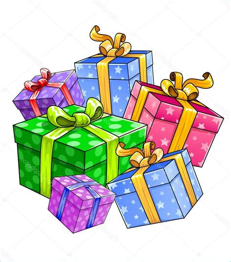 Dessin De Cadeau Impressionnant Image Vector Holiday T Presents Isolated Stock Vector Coloriage