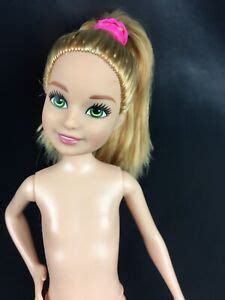Barbie Team Stacie Bedroom Doll Nude Ooak Pony Tail New Green Eyes New