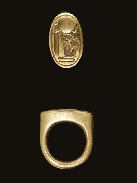 Signet Ring With Tutankhamun S Throne Name Artofit