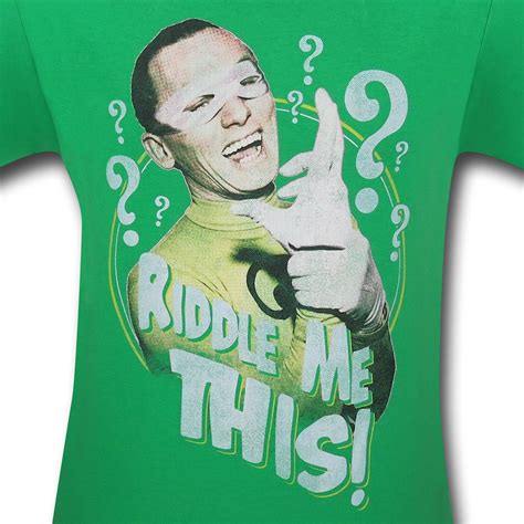 Batman 66 Riddler Riddle Me This Green T Shirt