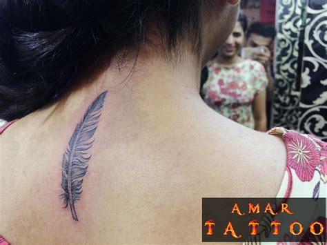 Feather Tattoo On Back Feather Tattoo On Back Flickr