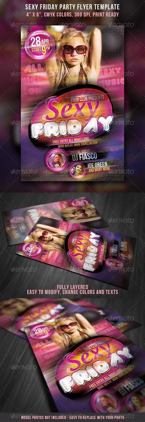 Sexy Friday Party Flyer Template By Discoverit Graphicriver