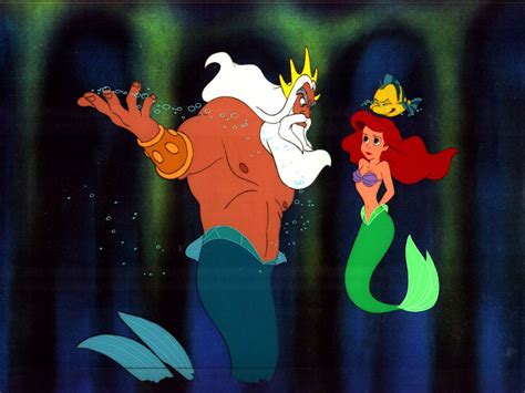 Princess Ariels Mother Little Mermaid Ariels Beginning Triton Reprimands Ariel Aladdin
