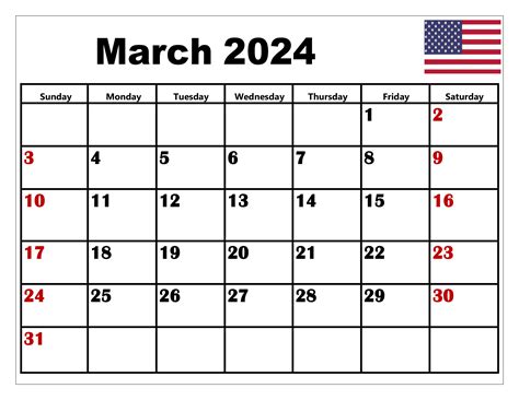 Free Printable March 2024 Monthly Calendar With Holidays List Lotti
