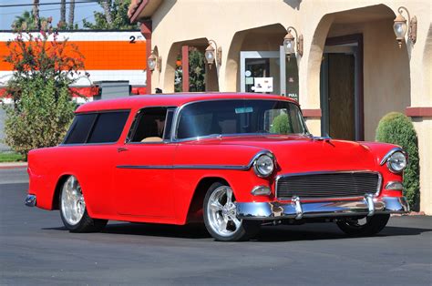 1955 Chevrolet Chevy Nomad Streetrod Street Rod Hot Red Usa