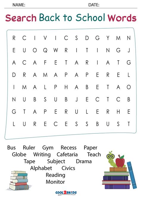 Printable Middle School Word Search Cool2bkids Images And Photos Finder