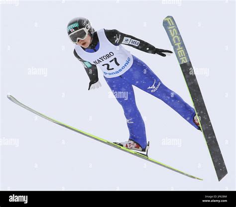 Nayoro Japan Yuki Ito Soars In Her Second Jump In The Women S Ski Jumping Event At The