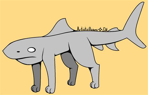 Free Ms Paint Dog Shark Base By Artisticpages On Deviantart