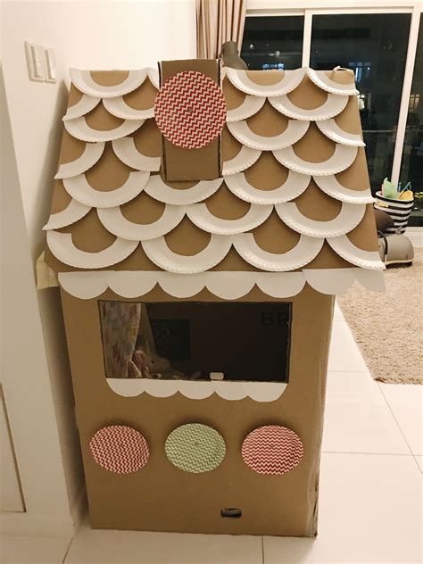 Diy Cardboard Gingerbread House — Whim And Wanderlust