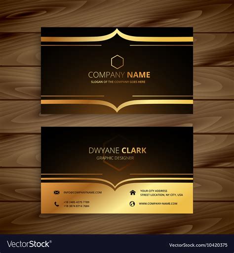 Luxury Business Card Royalty Free Vector Image
