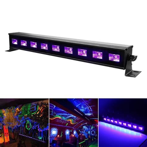 Black Light Bar Judyelc 27w 9 Led Uv Bar Glow In The Dark