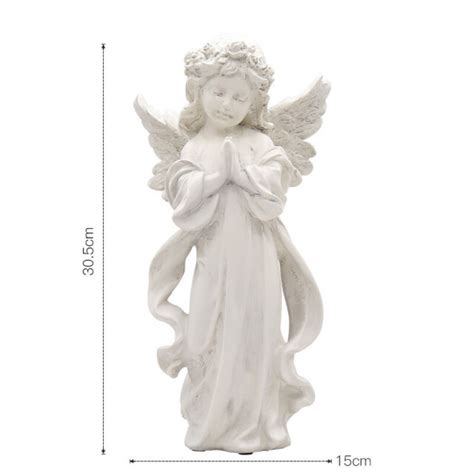 Resin Praying Angel Cherub Garden Decorative Statue Figure Ornament