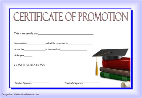 School Promotion Certificate Template 10 New Designs Free Fresh
