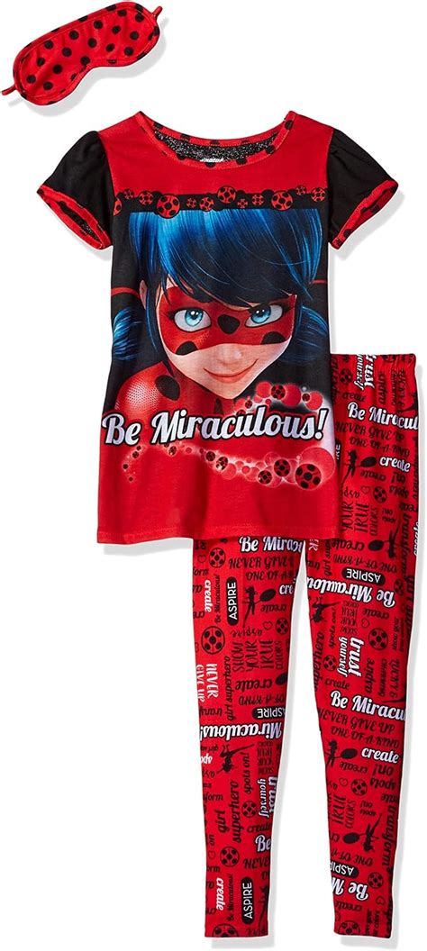 Miraculous Ladybug Miraculous Lady Bug Girls Big Pc Sleepwear Set W