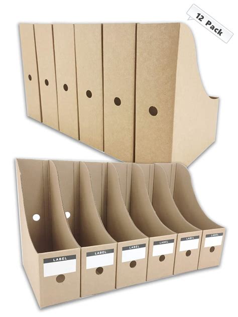 Buy Huaprint Magazine File Holder12 Packbrown Folder Holderdesk