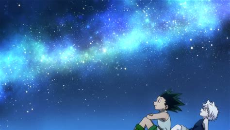 Ultimately, there are two different versions of hunter x hunter. #hxh #hunterxhunter #gon #animé #ciel #etoiles #nuit # ...