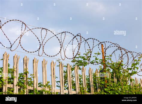 Razor Sharp Fencing Hi Res Stock Photography And Images Alamy