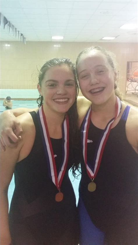 Eths Swim And Dive On Twitter Kate Grossman And Clio Hancock 4th And 1st In The 200 Im Along