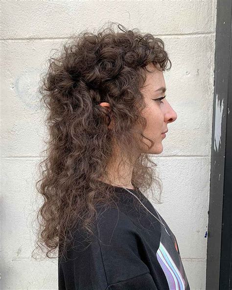 26 Modern Mullet Hairstyles for Girls with Curly Hair - Hairstyles VIP