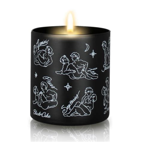 Black Cake Cosmic Queer Zodiac Soy Massage Candles Gay Sex Etsy