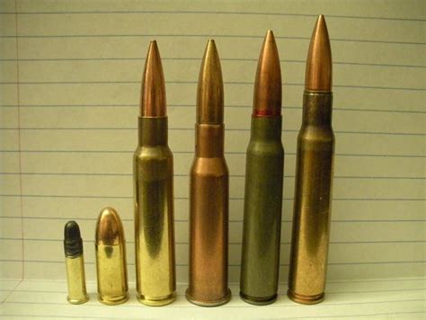 Ammunition Comparison A Comparison Of The Sizes Of Differe Flickr