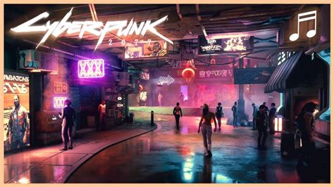 Cyberpunk 2077 Ambient Soundtrack 1 Hour Jig Jig Street Ambience