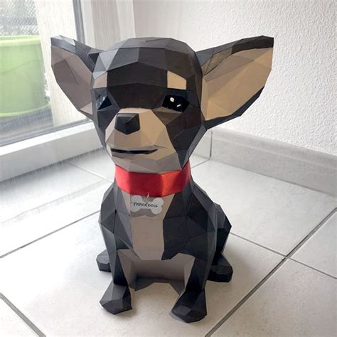 Make Your Own Papercraft Chihuahua Sculpture Paper