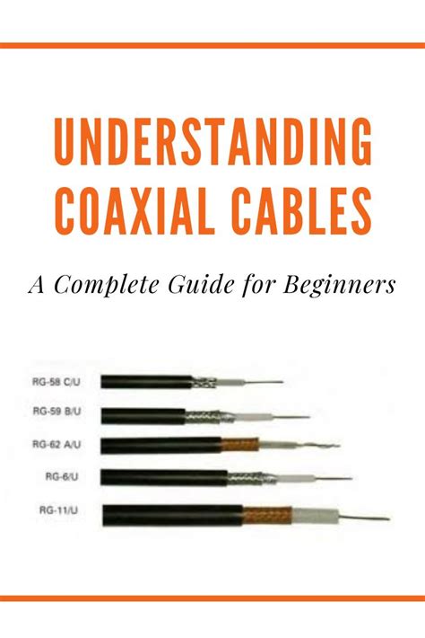 The Book Cover For Understanding Coaxal Cables Which Includes Four Different Types Of Wires