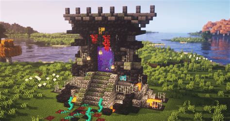 A Nether Portal Design I Made What Do You Guys Think Minecraft