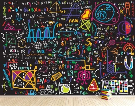 Science Wallpaper Mural Physics Wallpaper Scientific Formulas