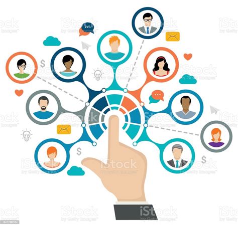Social Network Concept Stock Illustration Download Image Now