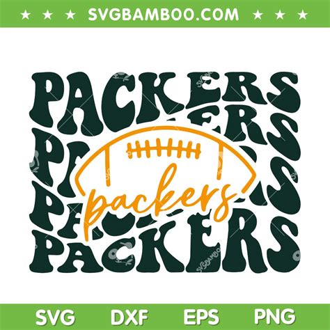Packers Football Svg Green Bay Packers Football Svg