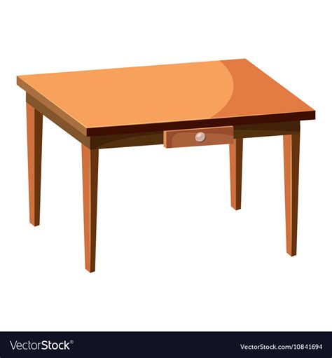 Table Icon Cartoon Style Royalty Free Vector Image