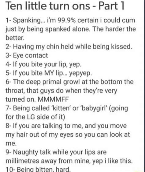 ten little turn ons part1 1 spanking i m 99 9 certain i could cum just by being spanked
