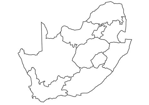 Blank Map Of South Africa Outline Map And Vector Map Of South Africa