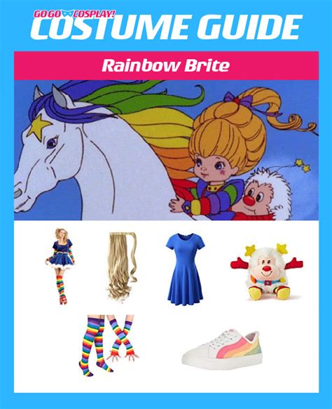 Rainbow Brite Costume Diy Cosplay With Wig And Dress