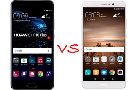 4 grams less (165 vs 169). Comparativa Huawei P10 Plus vs Huawei Mate 9