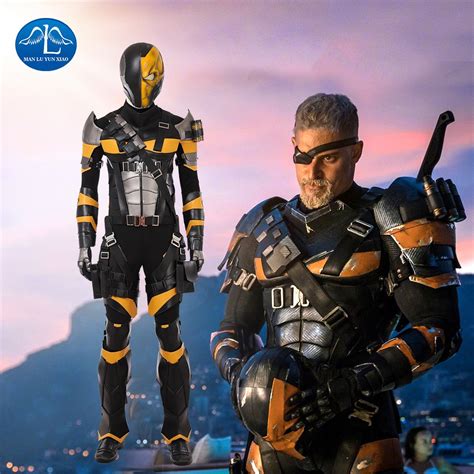 New Dc Super Villain Deathstroke Cosplay Costume Men Full Set Slade