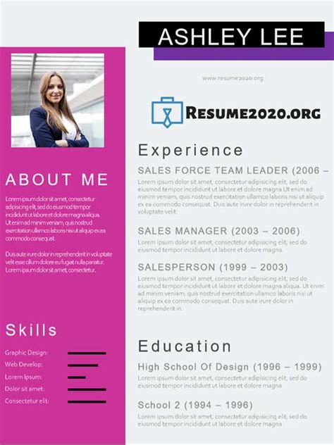 Best Resume Templates 2020 ⋆ Free 30 Examples In Docx