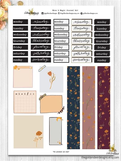 Pin By On Journal Stickers Journal Printables Bullet Journal Stickers
