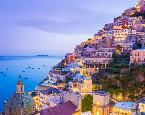 Download Naples Positano Amalfi Coast City Light Wallpaper