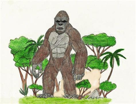 King Kong 2017 By Woodzilla200 On Deviantart Dibujo De Animales