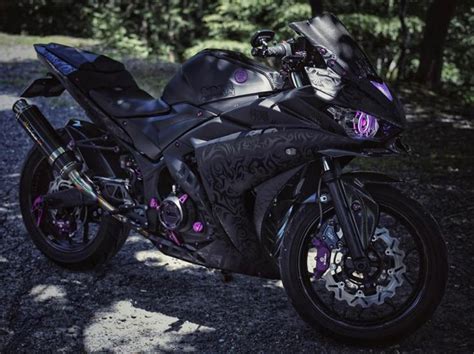 Purple Demon Purple Motorcycle Futuristic Motorcycle Pretty Bike