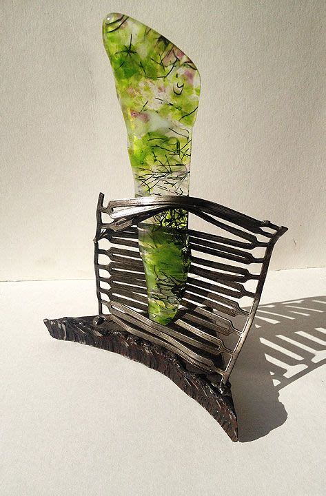 Metal Glass Art Glass Art Sculptures Outdoor Decor
