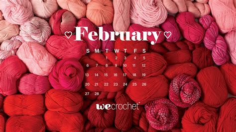 Free Download February 2022 Calendar Wallpaper Wecrochet Staff Blog