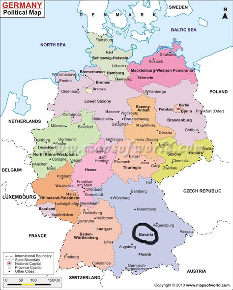 Simple Map Of Germany