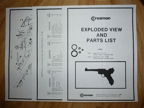 Crosman Mk Mark I Mark Ii Seal Kit Exploded View With Guide